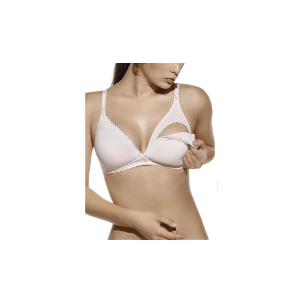 Selene Jasmina gemütlicher Damen Still BH ohne Bügel, Rosa 70C