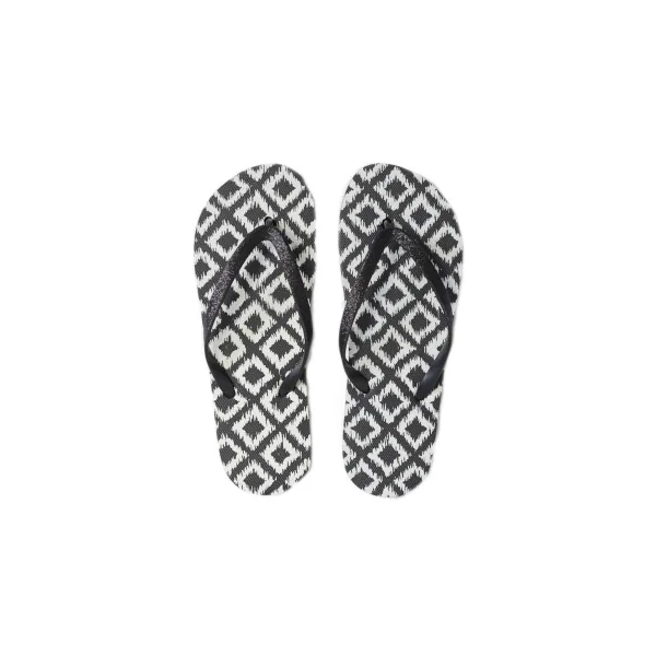 Sorbetto Halima Damen Flip-Flops/ Zehentrenner mit Schwarz/ Weißem Muster Gr. 36-37